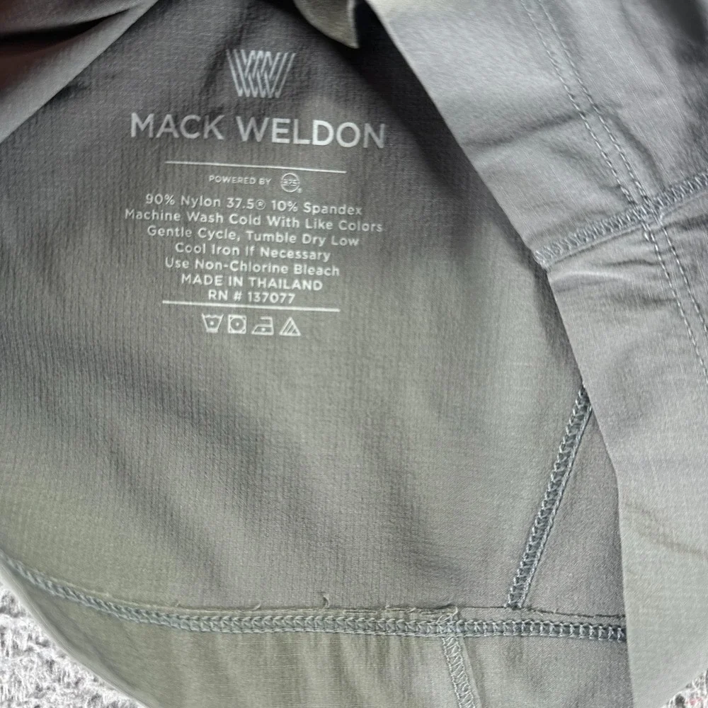 Mack Weldon Shorts Mens XXL Gray Nylon Cargo Casual Workwear Utility Stretch